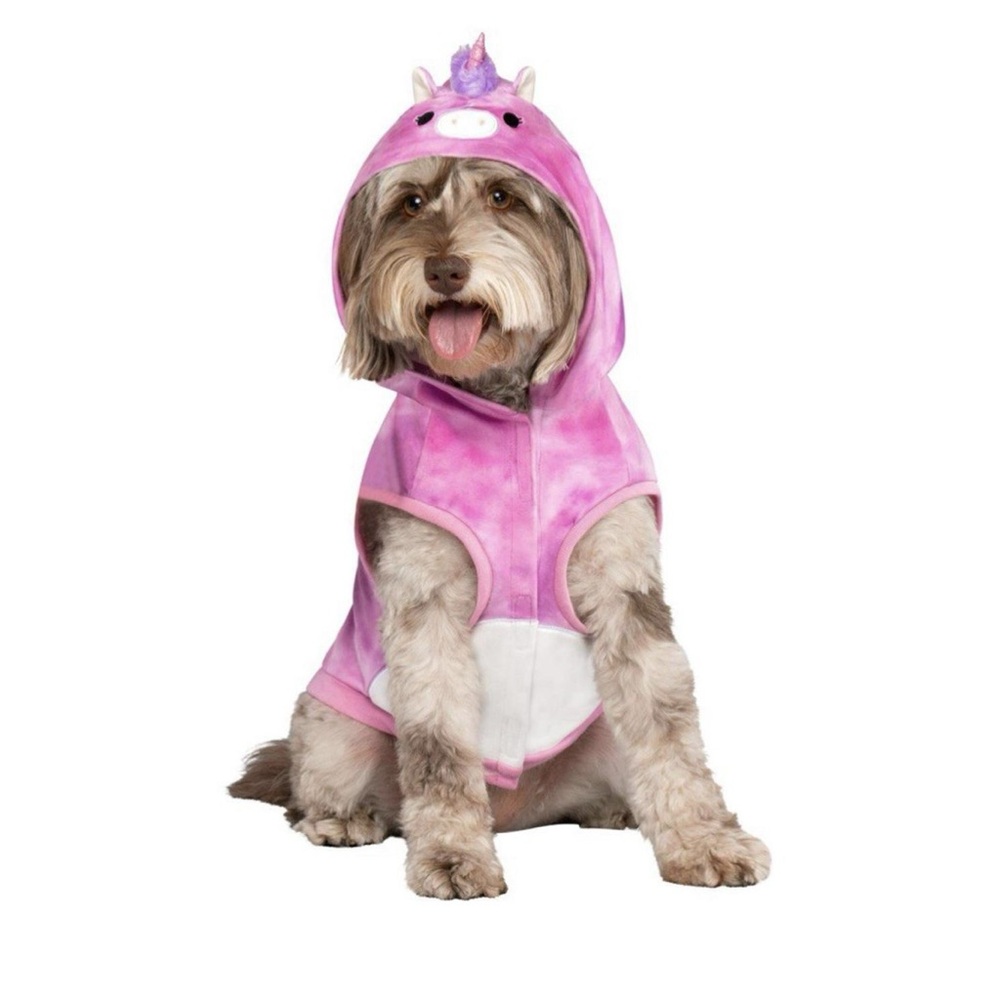 Jazwares Squishmallows Lola the Unicorn pet hoodie. NWT various sizes